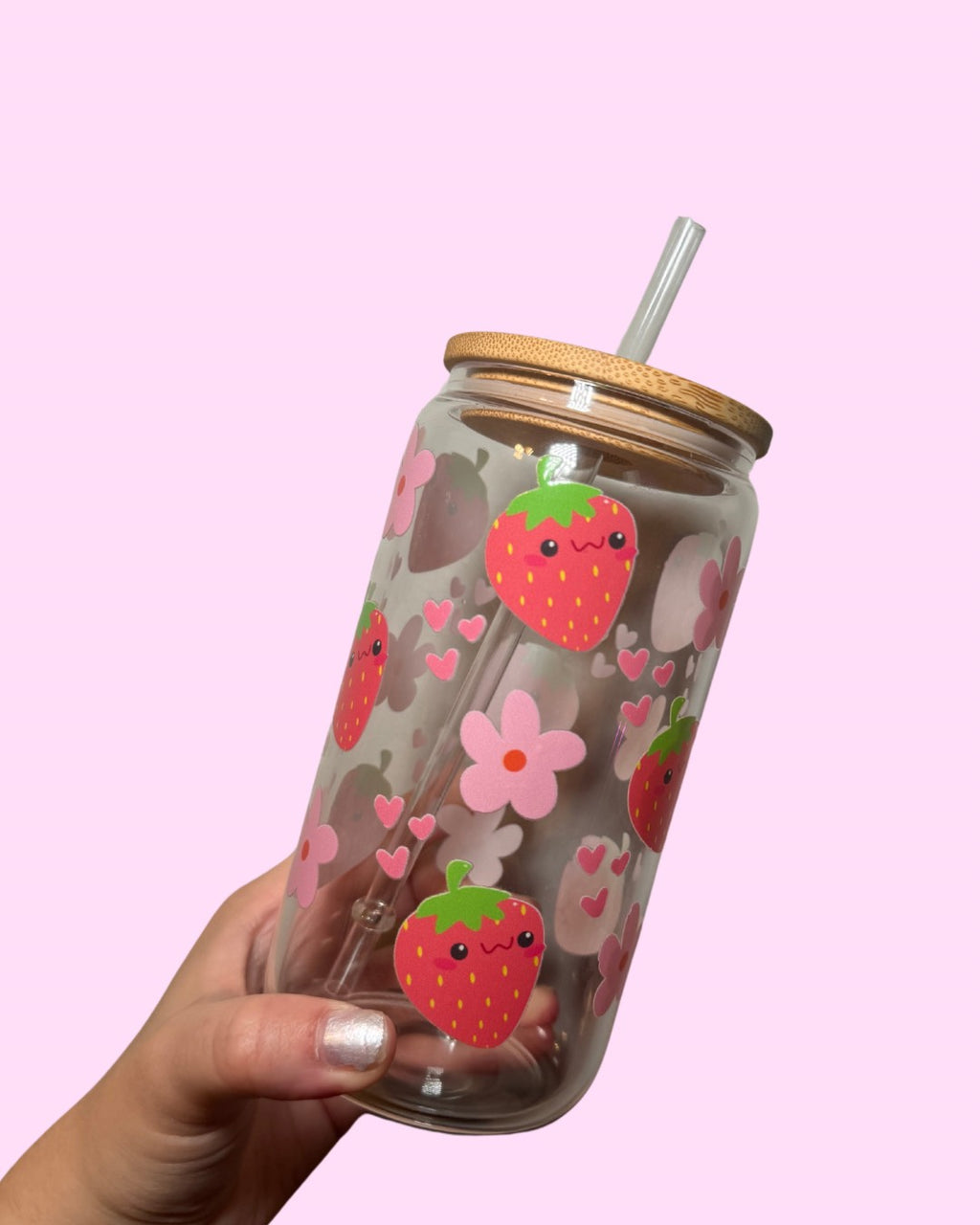 Kawaii Strawberries & Flowers